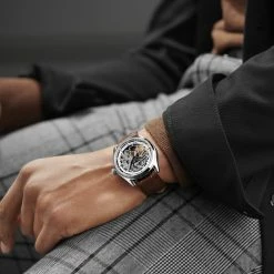 Discount π Seizmont Motus | Silver-Tone Automatic Skeleton β Watch With Chocolate Brown Leather Strap π₯ 10 Discount π Seizmont Motus | Silver-Tone Automatic Skeleton β Watch With Chocolate Brown Leather Strap π₯ -WATCHES FOR MEN Sales rst megashoot 3 0 watch 22509 nathanwilliams 2l 5