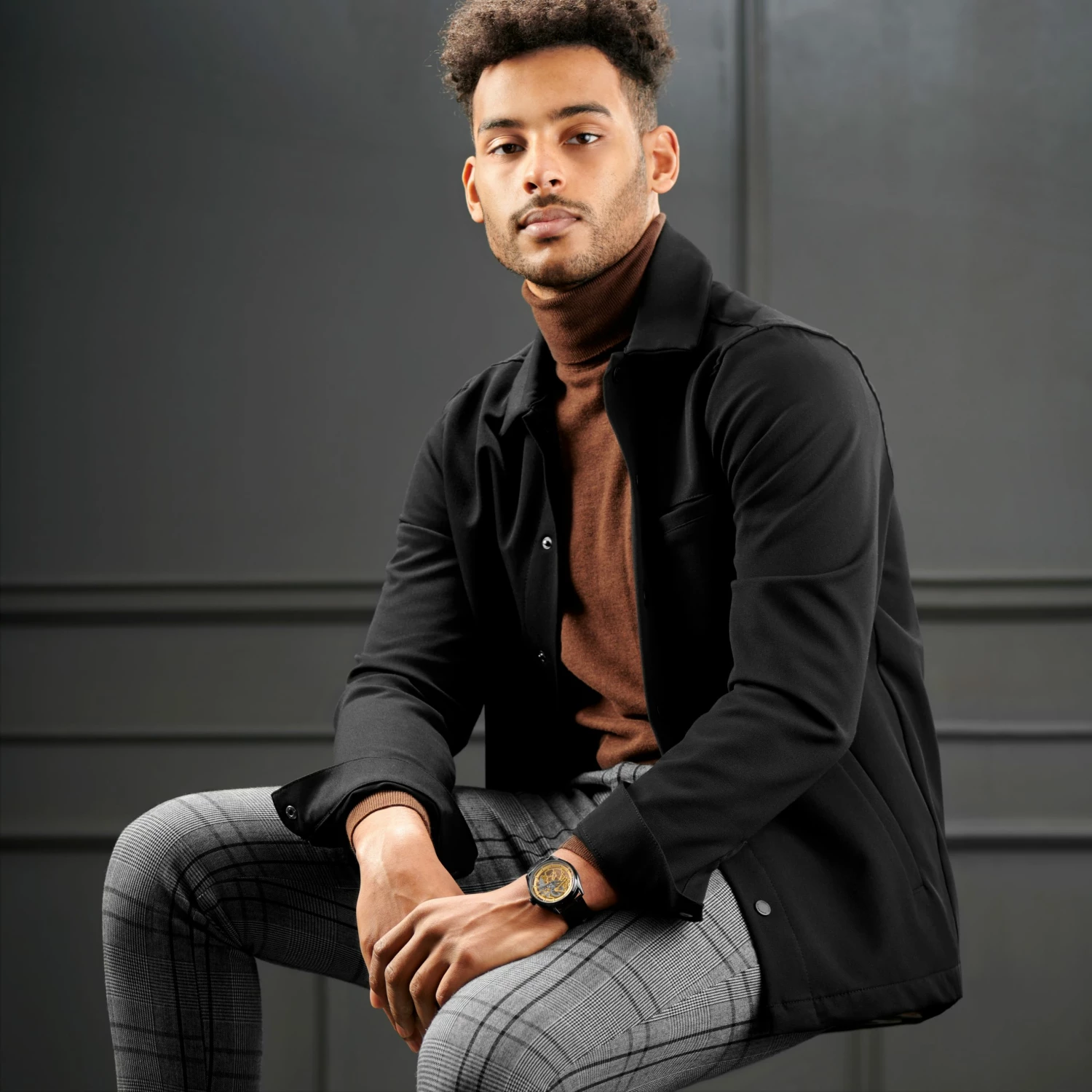 Cheapest π₯ Seizmont Motus | Black Stainless Steel Skeleton β Watch With Gold-Tone Movement & Black Leather Strap β 6 Cheapest π₯ Seizmont Motus | Black Stainless Steel Skeleton β Watch With Gold-Tone Movement & Black Leather Strap β - Image 4