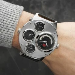 Brand new π Seizmont Optimus | Silver-Tone Stainless Steel β Watch With 4 Black Subdials π 11 Brand new π Seizmont Optimus | Silver-Tone Stainless Steel β Watch With 4 Black Subdials π -WATCHES FOR MEN Sales rst ow 1 ig 2 2 1