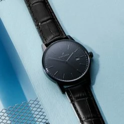 Flash Sale 💯 Sidegren Patriarch | Black 👗 Dress ⌚ Watch With Black Dial & Black Leather Strap ✨ -WATCHES FOR MEN Sales rst sc2021 ig watches sidegren 23218 23217 23216 1x1 2 a 1