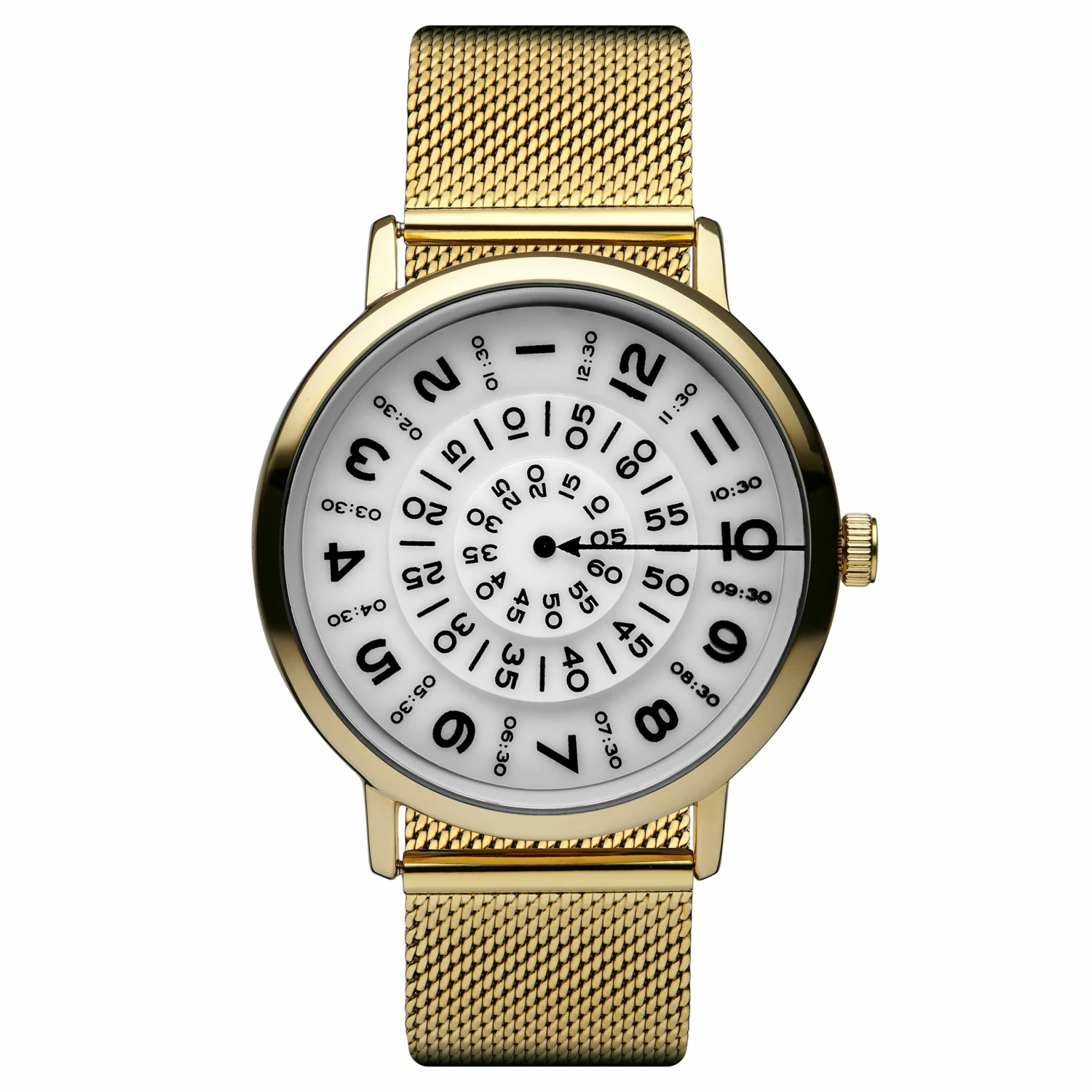 Outlet 𧨠Seizmont Ambitio | Gold-Tone β Watch With White Rotating Dial & Stainless Steel Mesh Strap π 3 Outlet 𧨠Seizmont Ambitio | Gold-Tone β Watch With White Rotating Dial & Stainless Steel Mesh Strap π