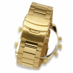 Coupon 🌟 Seizmont Provectus | Gold-Tone Stainless Steel 3 Movements ⌚ Watch With Black Dial 😍 -WATCHES FOR MEN Sales sdflkjsf83ufsjkhdfkishfoiwf
