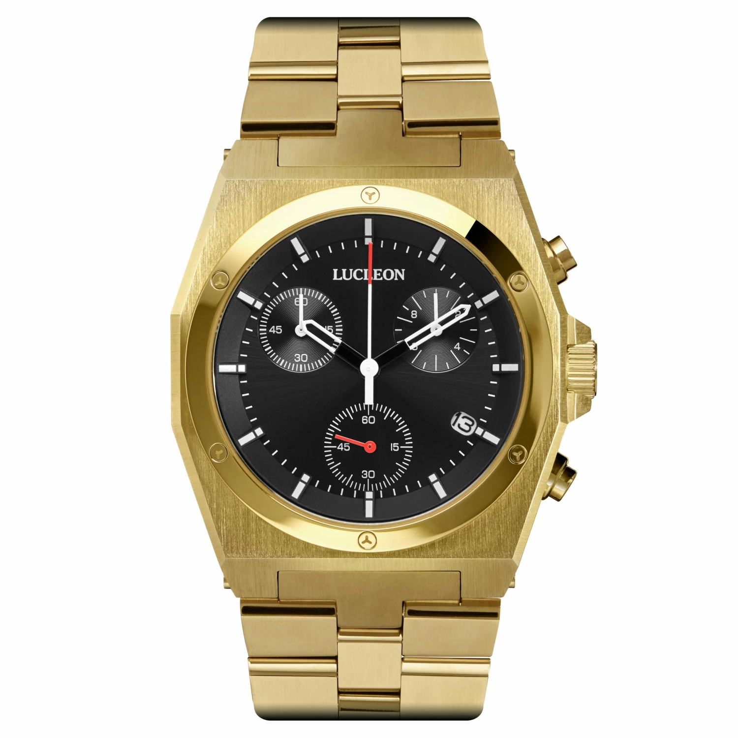 Cheapest π Lucleon Ray | Gold-Tone Stainless Steel Chronograph β Watch With Black Dial π 3 Cheapest π Lucleon Ray | Gold-Tone Stainless Steel Chronograph β Watch With Black Dial π
