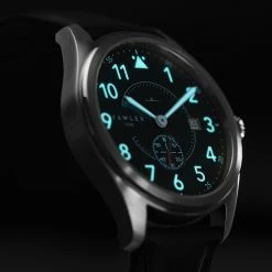 Budget ⭐ Fawler Aviator | Gold-Tone & Black Aviator ⌚ Watch With Black Dial, White Numbers & Black Leather Strap 🛒 -WATCHES FOR MEN Sales selvlysende1304 copy 3