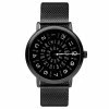 Best reviews of ⌛ Seizmont Ambitio | Black ⌚ Watch With Black Rotating Dial & Stainless Steel Mesh Strap 🎁 -WATCHES FOR MEN Sales shaun ambitio 20593 40mm