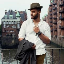 Brand new 😉 Arkai Mond | Black Stainless Steel Meteorite ⌚ Watch 😀 -WATCHES FOR MEN Sales ste jwm mond watch xxx black nathangw 1x1 c 26301