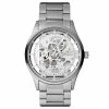 Best Sale 🎁 Seizmont Phantom | Silver-Tone Stainless Steel Skeleton ⌚ Watch With White Dial ❤️ -WATCHES FOR MEN Sales stephano phantom 20573 42mm