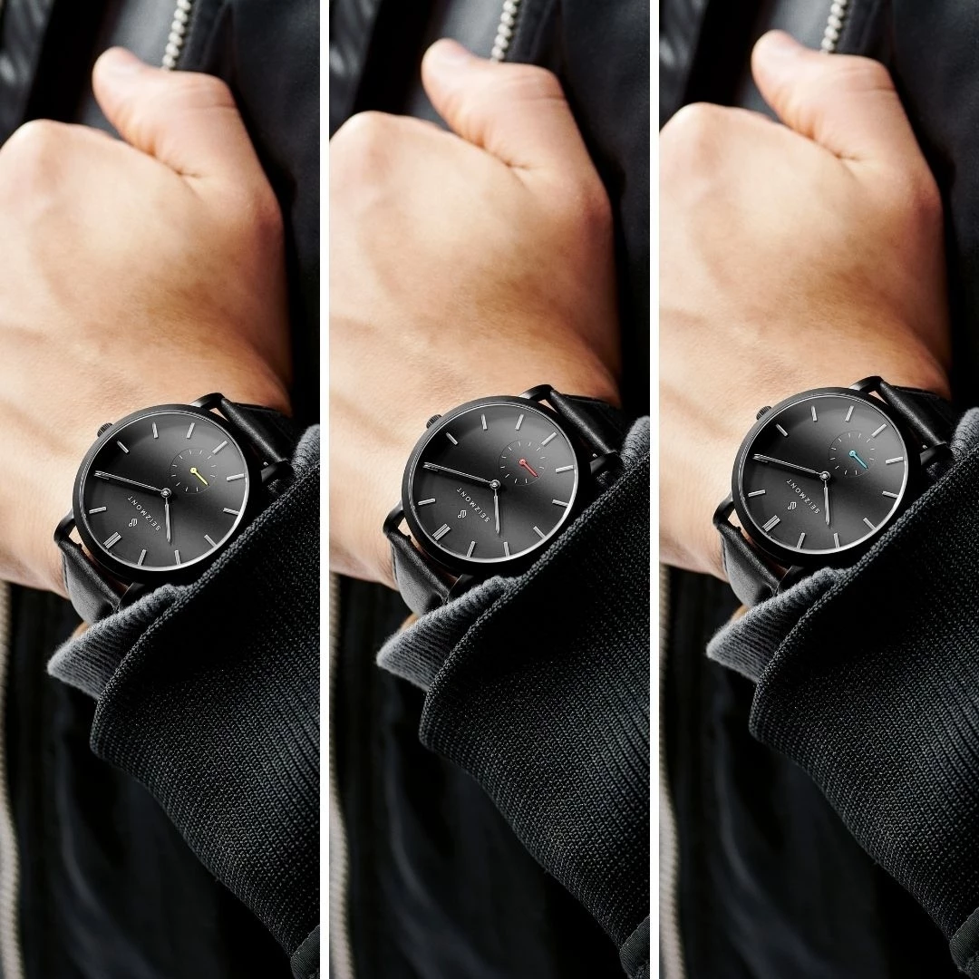 Best Pirce π― Seizmont Aether | Black & Silver-Tone Stainless Steel Minimalist β Watch With Azure Blue Detail βοΈ 7 Best Pirce π― Seizmont Aether | Black & Silver-Tone Stainless Steel Minimalist β Watch With Azure Blue Detail βοΈ - Image 5